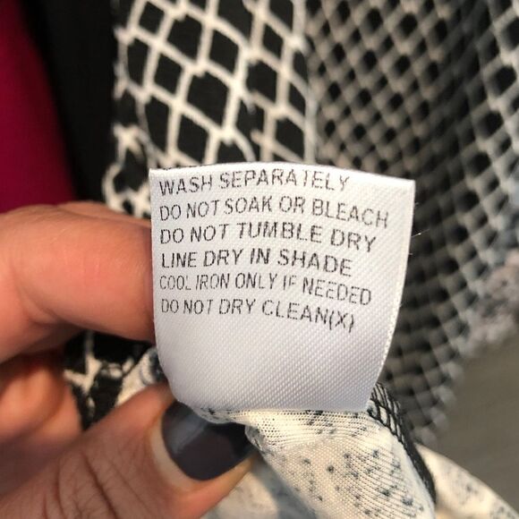 Papillon Black and White Geometric Mini Dress - Picture 6 of 8